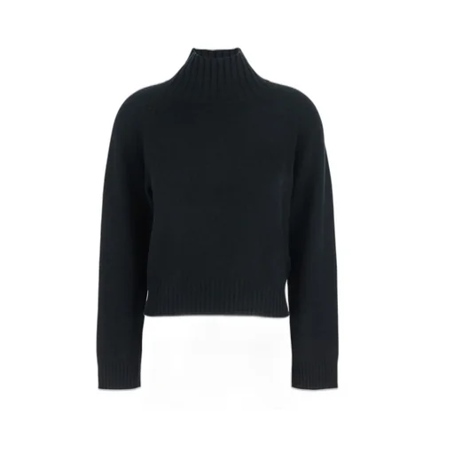 Allude High Neck Ribbed Knitwear
