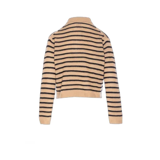 Allude Striped Buttoned Knitwear