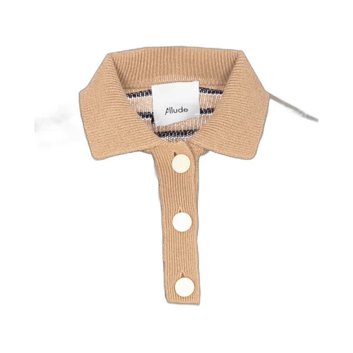 Allude Striped Buttoned Knitwear