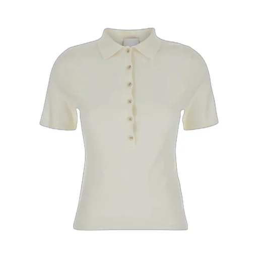 Allude Sweater With Collar And Button Detail
