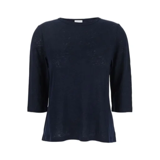 Allude Boat Neck Long Sleeve Sweater