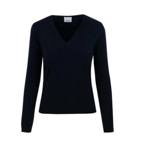 Allude V-Neck Knitted Pullover