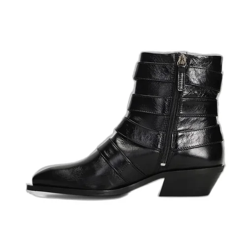 Alohas Eras Buckle Detailed Ankle Boots