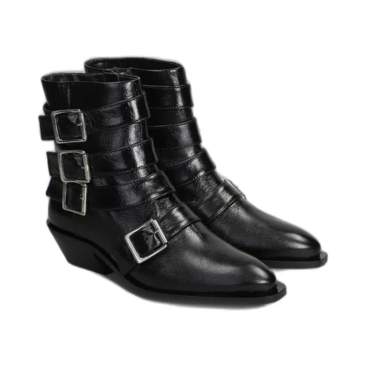 Alohas Eras Buckle Detailed Ankle Boots