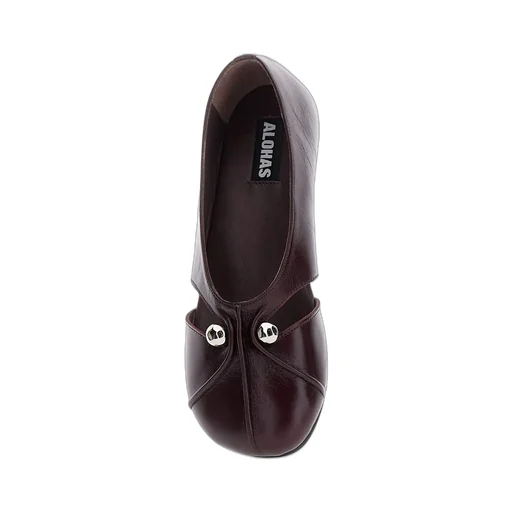 Alohas Ravena Rift Cut-Out Detailed Ballet Flats
