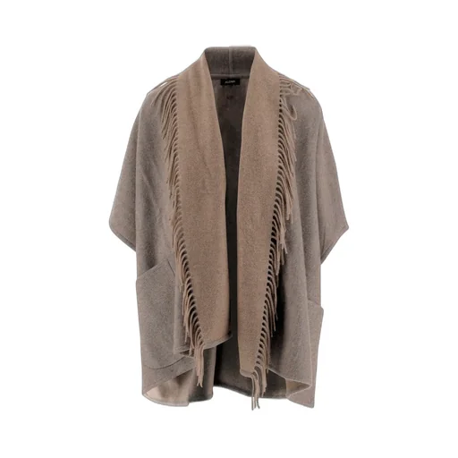 Alonpi Frayed-Edge Cashmere Cape