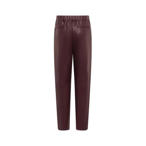 Alpha Studio Faux Leather Straight-Leg Pants