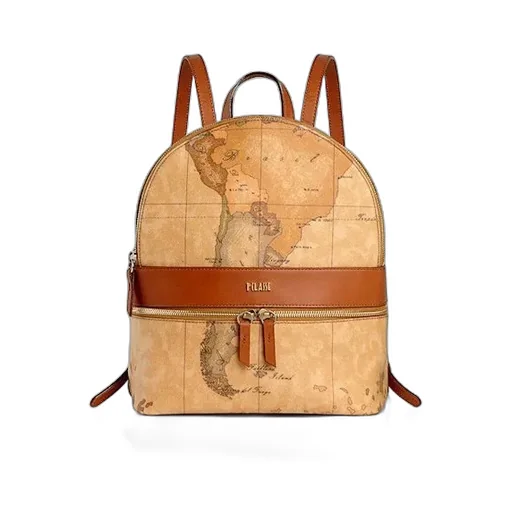 Alviero Martini Allover Map Print Backpack