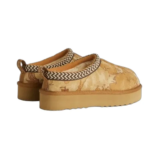 Alviero Martini Map-Print Slip-On Boots
