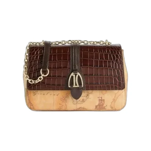 Alviero Martini Map Print Shoulder Bag