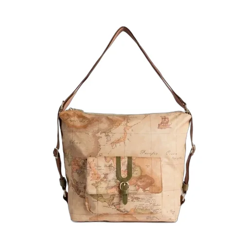 Alviero Martini Map-Print Shoulder Bag