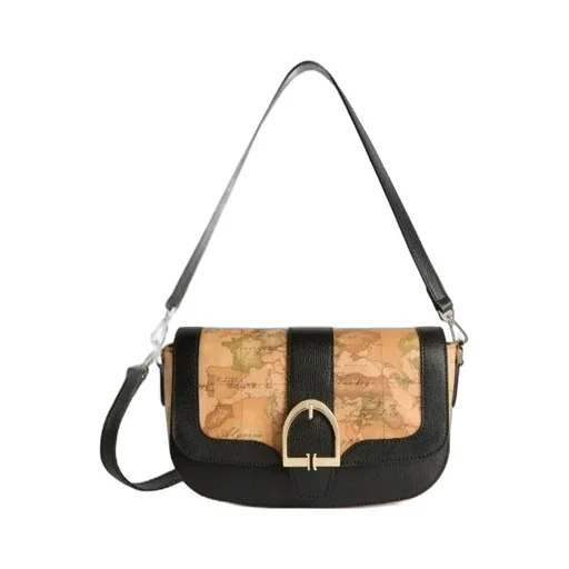 Alviero Martini Map Print Shoulder Bag