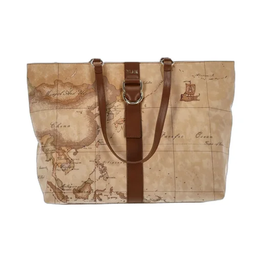 Alviero Martini Map-Print Tote Bag