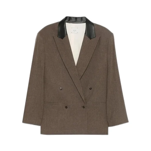 Alysi V-Neck Double Breasted Jacket