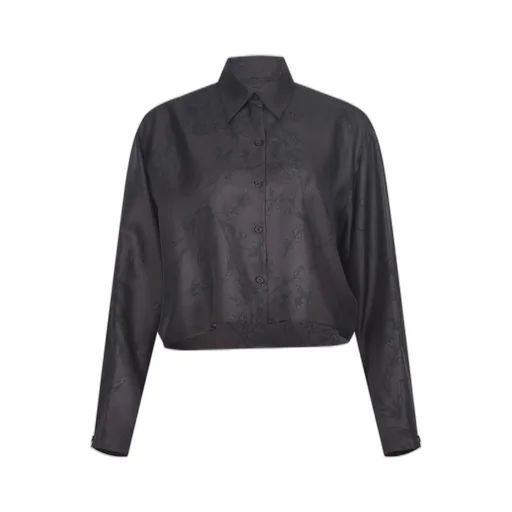 Alysi Contrasted Pattern Buttoned Shirt