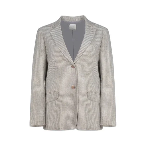 Alysi Striped Single-Breasted Blazer