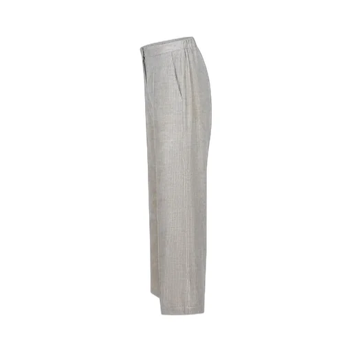 Alysi Elastic Waistband Wide-Leg Pants