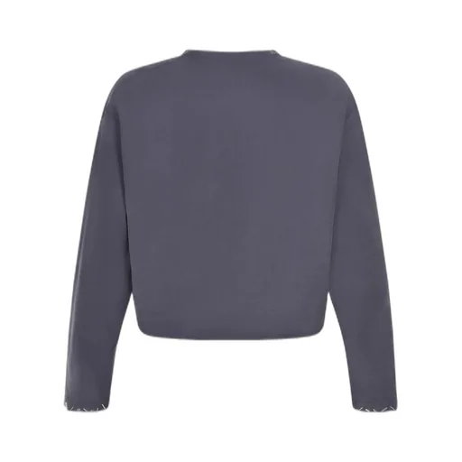 Alysi Cropped Embellished-Trim Top
