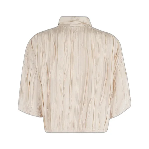 Alysi Origami-Pleated Short Sleeved Shirt
