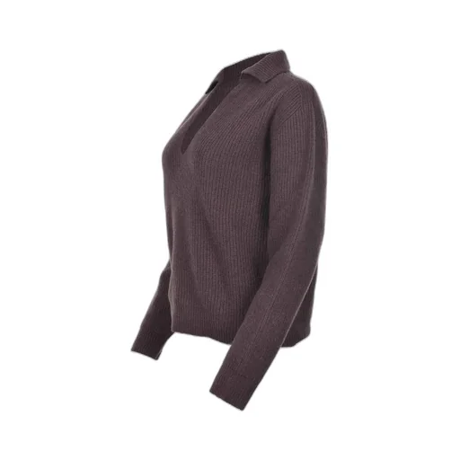 Alysi Quilted Long Sleeve Ribbed Jumper