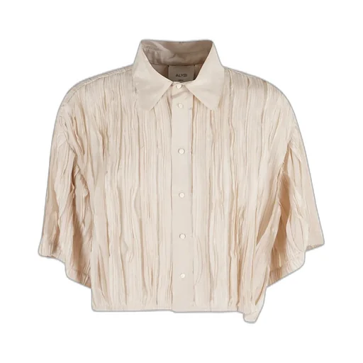 Alysi Origami-Pleated Short Sleeved Shirt