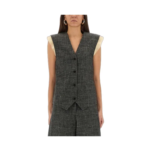 Alysi V-Neck Buttoned Vest