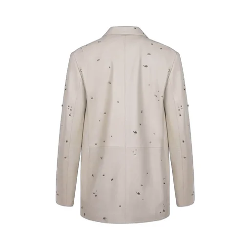 Alysi Quilted Long Sleeve Embellished Jacket