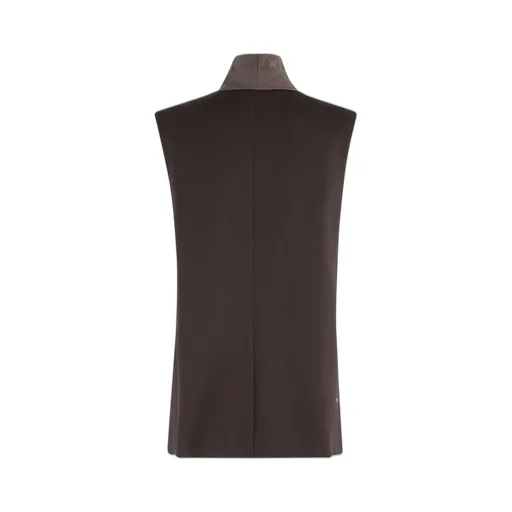 Alysi Scarf-Detail Sleeveless Tailored Blazer