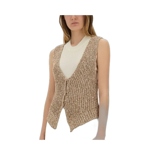 Alysi Sequin-Embellished Knitted Vest