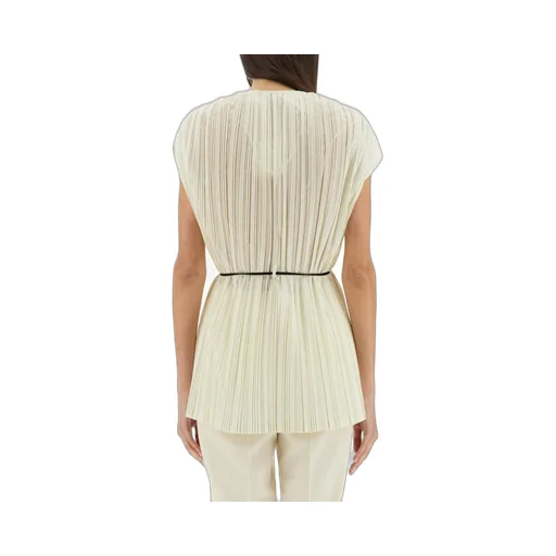 Alysi Pleated Wrap Style Jacket