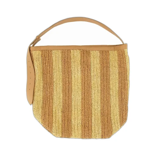 Alysi Striped Woven Shoulder Bag