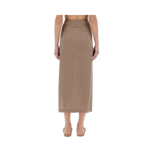 Alysi Micro Striped Longuette Skirt