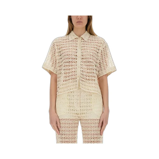 Alysi Macrame Short Sleeved Shirt