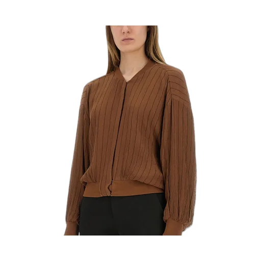 Alysi Stitched Striped Bomber Jacket