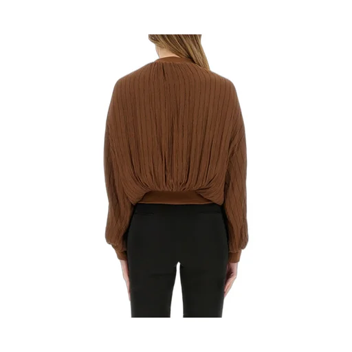 Alysi Stitched Striped Bomber Jacket