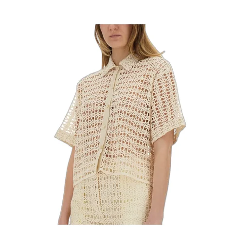 Alysi Macrame Short Sleeved Shirt