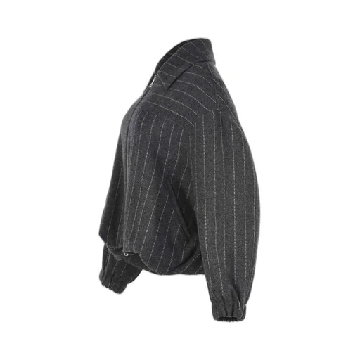 Alysi Striped Zip-Up Jacket