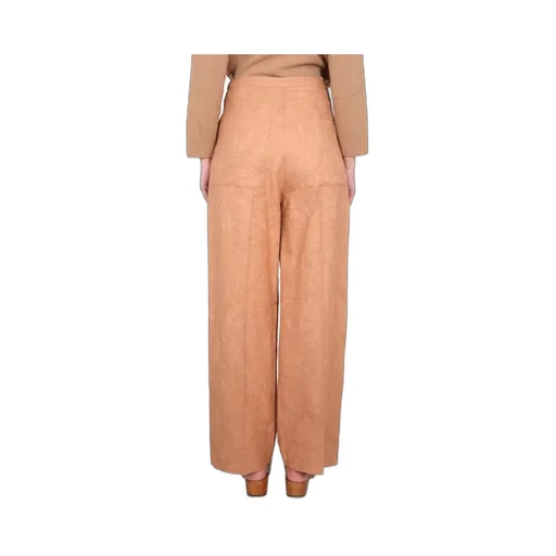 Alysi Ajoure High-Waisted Wide-Leg Trousers