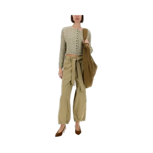 Alysi Belted Straight-Leg Trousers