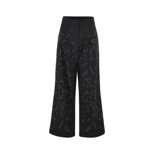 Alysi Wide-Leg Embellished Trousers