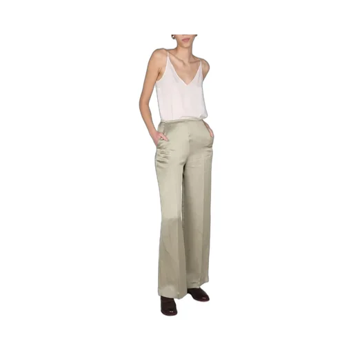 Alysi Straight Leg Satin Trousers