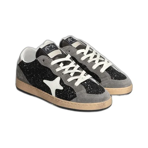 Ama Brand Embellished Lace-Up Sneakers