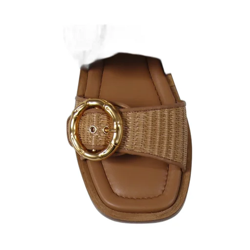 Amato Daniele Woven Buckle Sandals