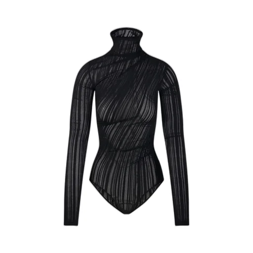 AmazuÌN Qinuvb Sheer Turtleneck Top