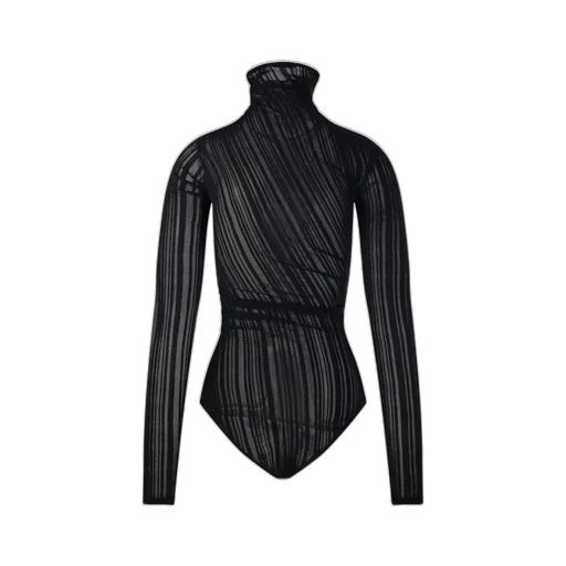 AmazuÌN Qinuvb Sheer Turtleneck Top