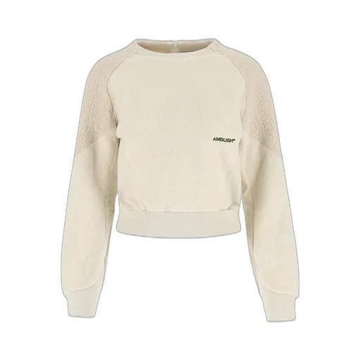 Ambush Logo Embroidered Cropped Sweater