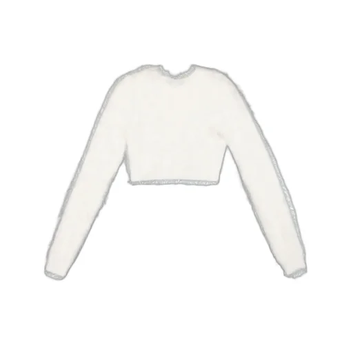 Ambush Cropped Crewneck Knitted Jumper
