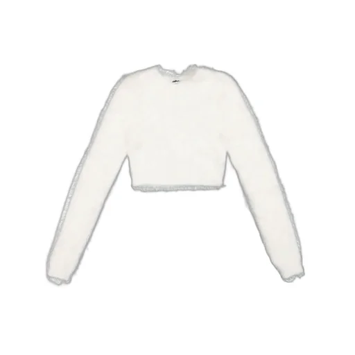 Ambush Cropped Crewneck Knitted Jumper