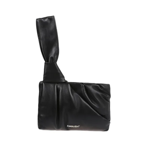 Ambush Logo Printed Knot Detailed Clutch Bag