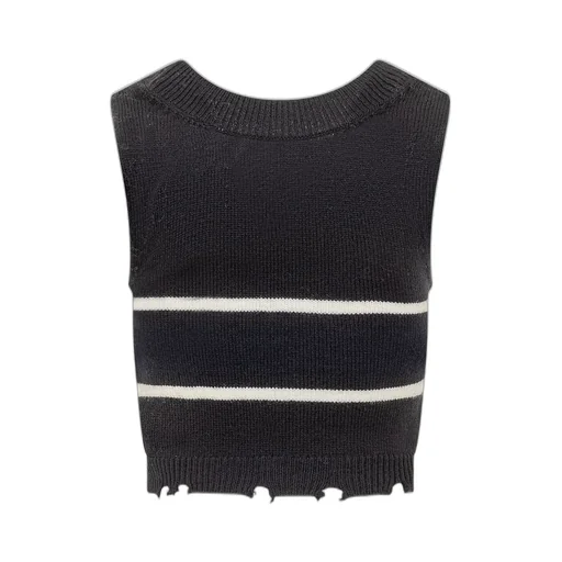 Ambush Destroyed Ribbed Crewneck Top